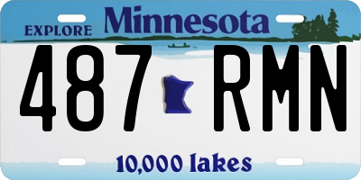 MN license plate 487RMN