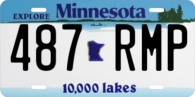 MN license plate 487RMP