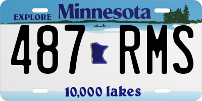 MN license plate 487RMS