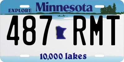MN license plate 487RMT