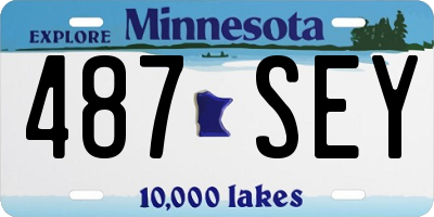 MN license plate 487SEY