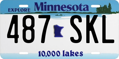 MN license plate 487SKL