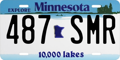 MN license plate 487SMR
