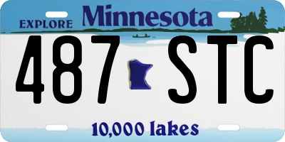 MN license plate 487STC