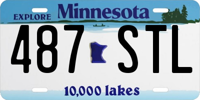 MN license plate 487STL