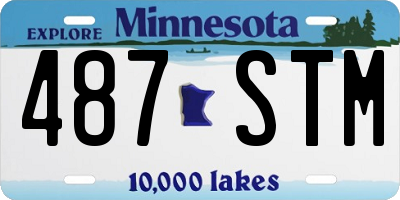 MN license plate 487STM