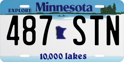 MN license plate 487STN