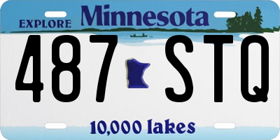 MN license plate 487STQ