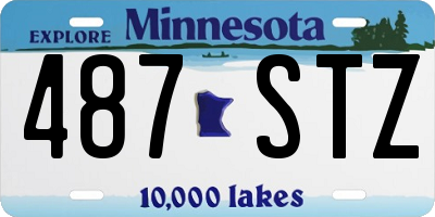 MN license plate 487STZ