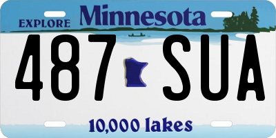 MN license plate 487SUA