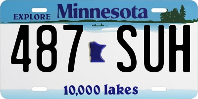 MN license plate 487SUH