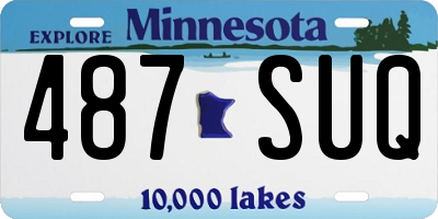 MN license plate 487SUQ