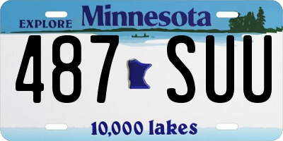 MN license plate 487SUU