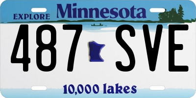 MN license plate 487SVE