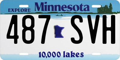 MN license plate 487SVH