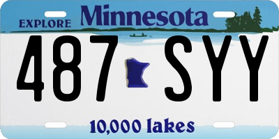 MN license plate 487SYY