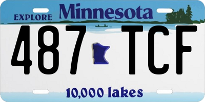 MN license plate 487TCF