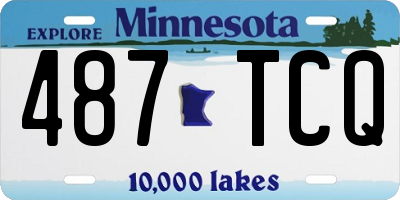 MN license plate 487TCQ
