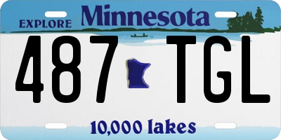 MN license plate 487TGL