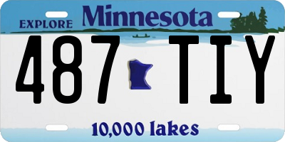 MN license plate 487TIY