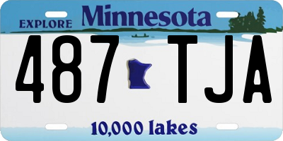 MN license plate 487TJA
