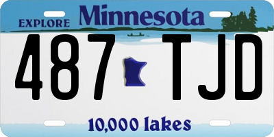 MN license plate 487TJD