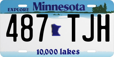 MN license plate 487TJH