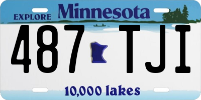 MN license plate 487TJI