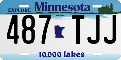 MN license plate 487TJJ