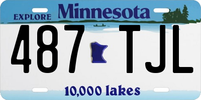 MN license plate 487TJL