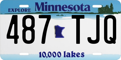 MN license plate 487TJQ