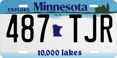 MN license plate 487TJR