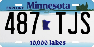 MN license plate 487TJS