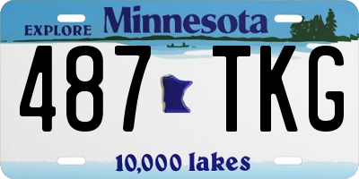MN license plate 487TKG
