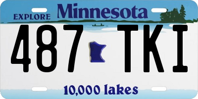 MN license plate 487TKI