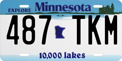 MN license plate 487TKM