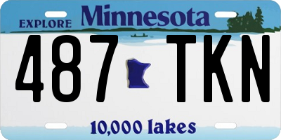 MN license plate 487TKN