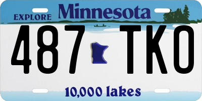 MN license plate 487TKO