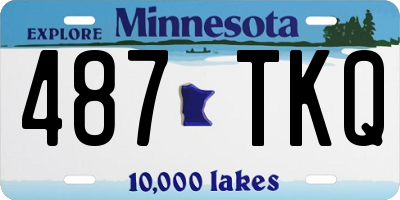 MN license plate 487TKQ