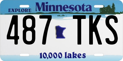 MN license plate 487TKS