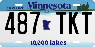 MN license plate 487TKT
