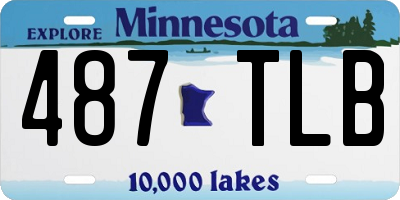 MN license plate 487TLB