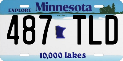 MN license plate 487TLD