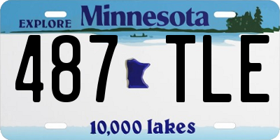 MN license plate 487TLE