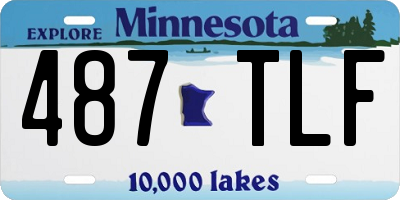 MN license plate 487TLF