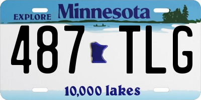MN license plate 487TLG