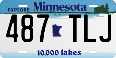 MN license plate 487TLJ