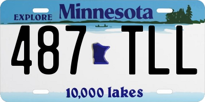 MN license plate 487TLL