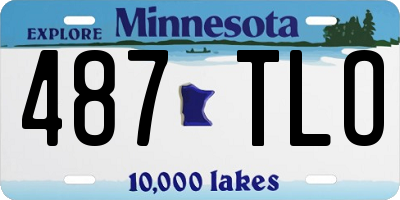 MN license plate 487TLO