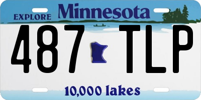 MN license plate 487TLP